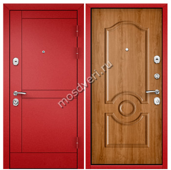 Красная входная дверь в квартиру KVD-18 - купить от производителя Мосдвери Красная входная дверь в квартиру KVD-18