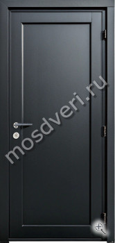 Дверь для частного дома с терморазрывом порошок черный - купить от производителя Мосдвери Дверь для частного дома с терморазрывом порошок черный
